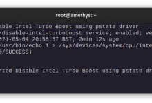 disable-intel-turboboost service status